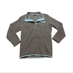 Columbia Fleece 1/4 Button Up Quarter Button Up Pullover Sweater Size Medium
